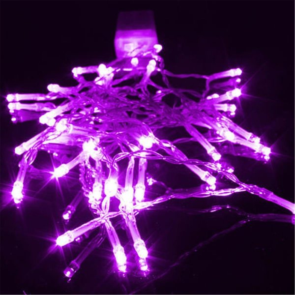 Perfect Holiday Battery Operated 30 LED String Light Purple 600024